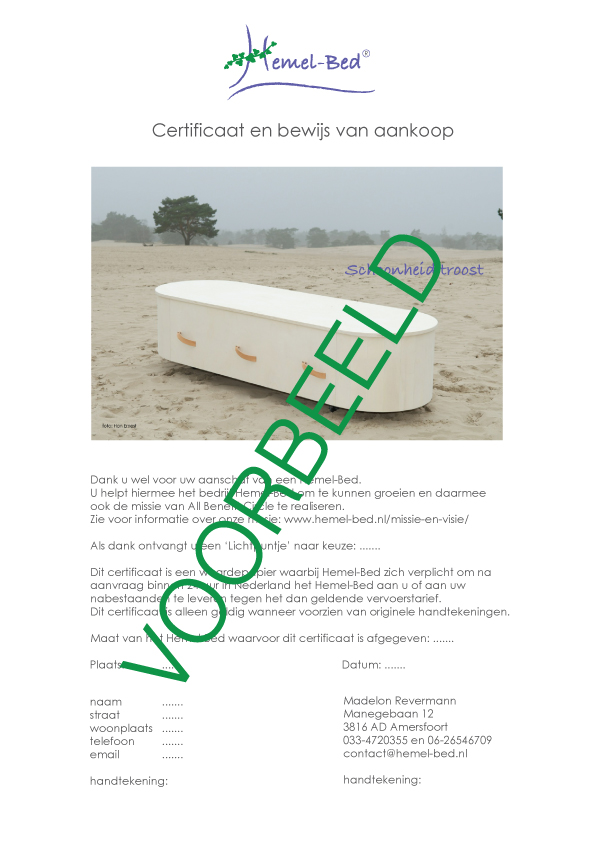 Hemel-Bed-uitvaartkisten-certificaat-van-aankoop-VOORBEELD kopie